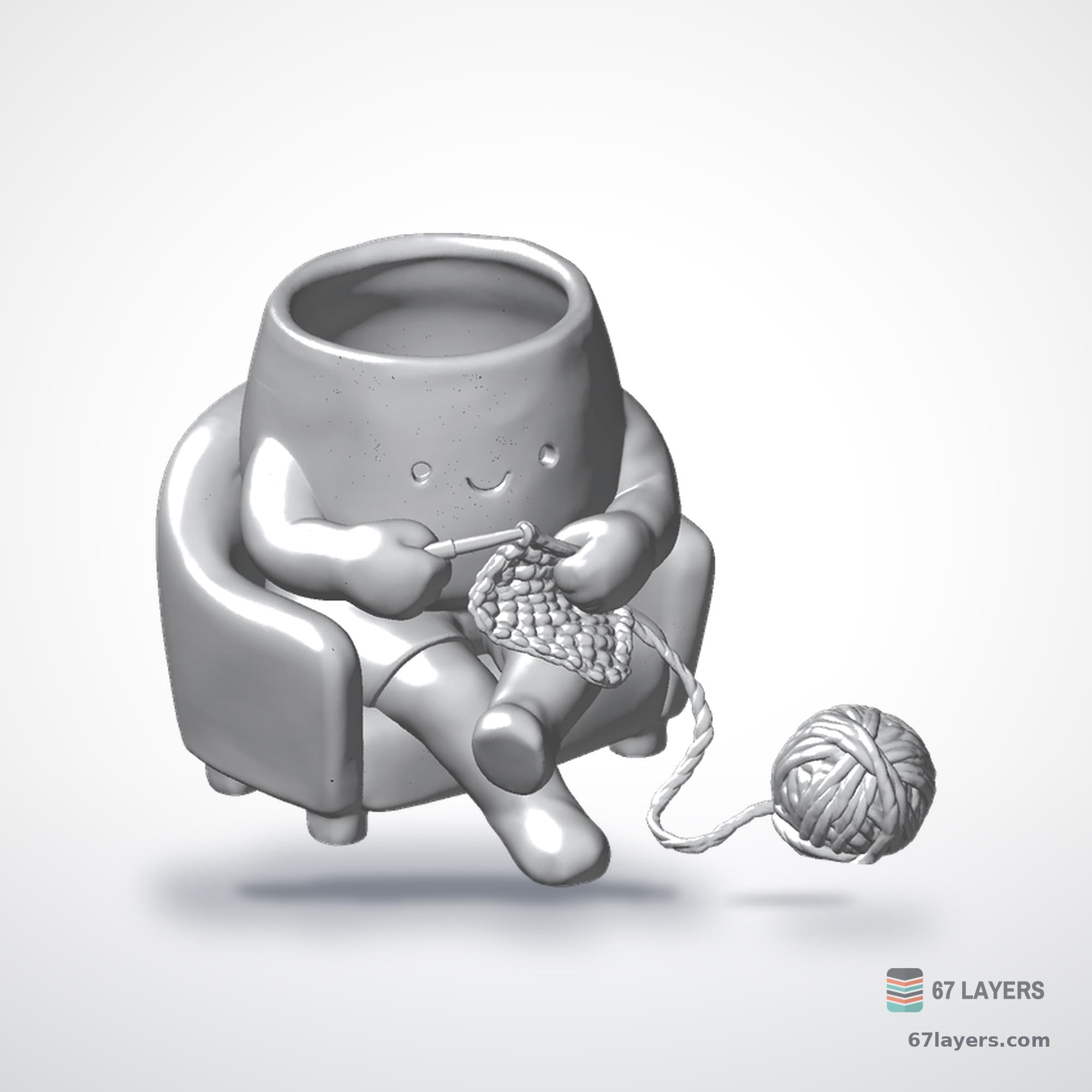 Pot Trico Planter, alternate view 1