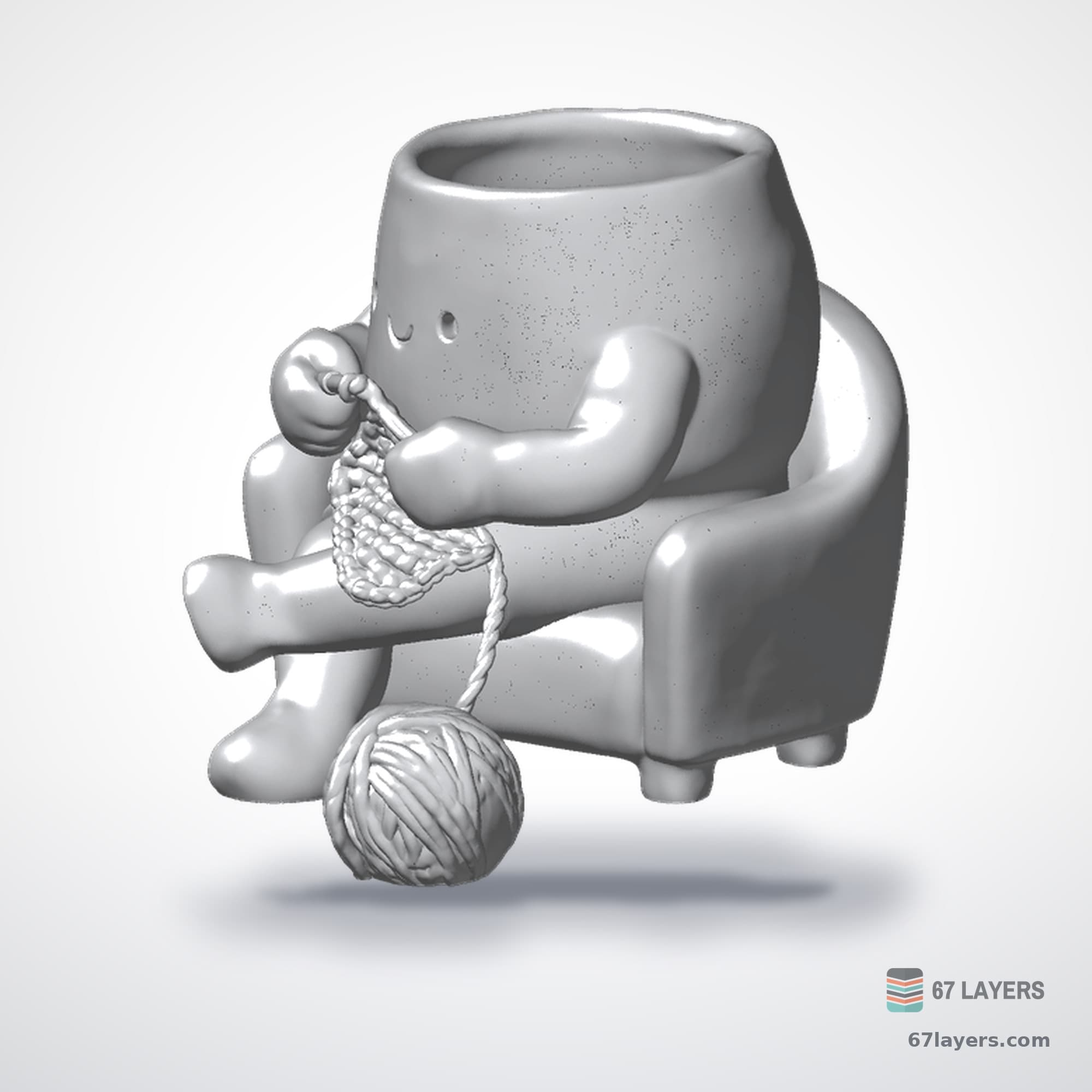 Pot Trico Planter, alternate view 2