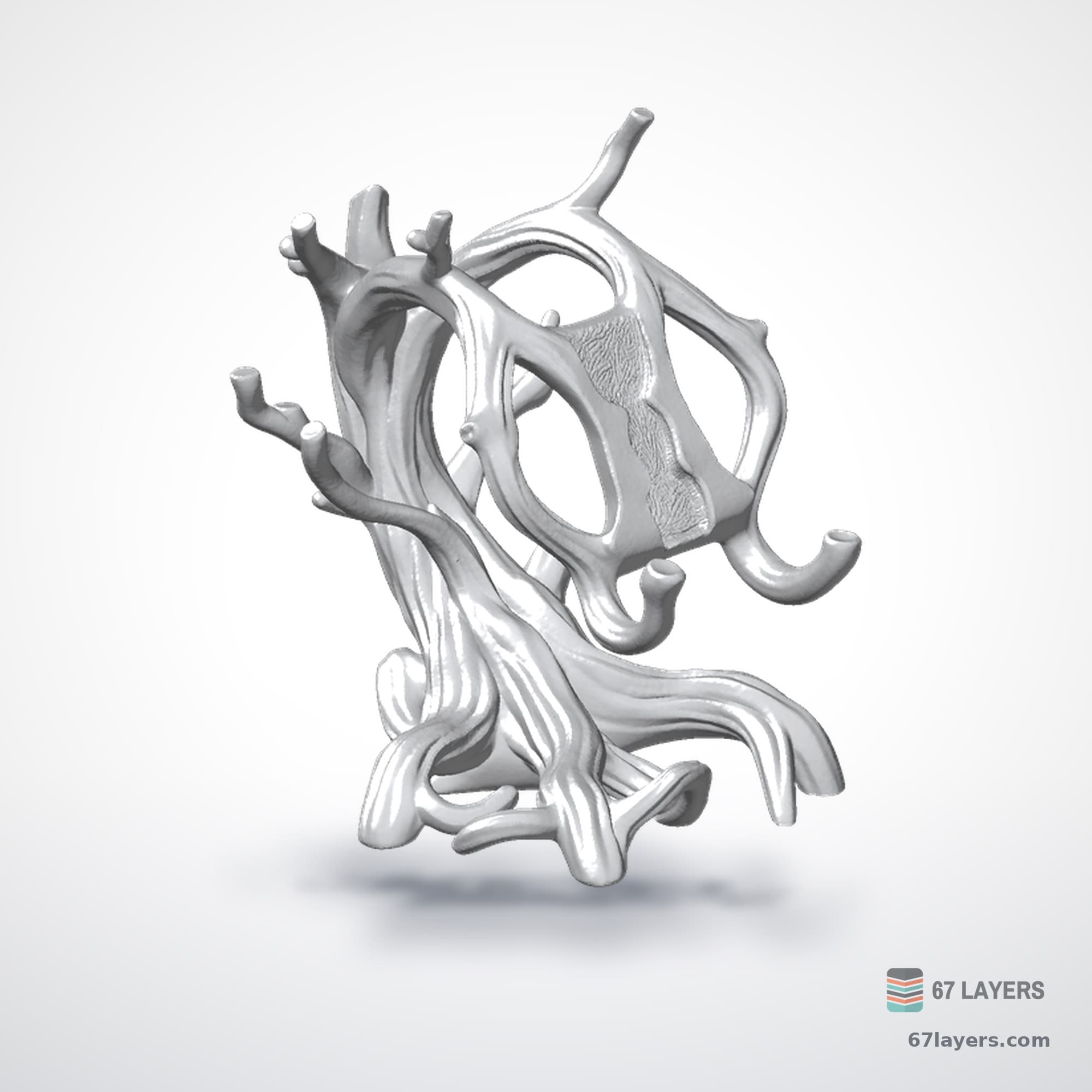 Coral Branch Sculpture, alternate view 1