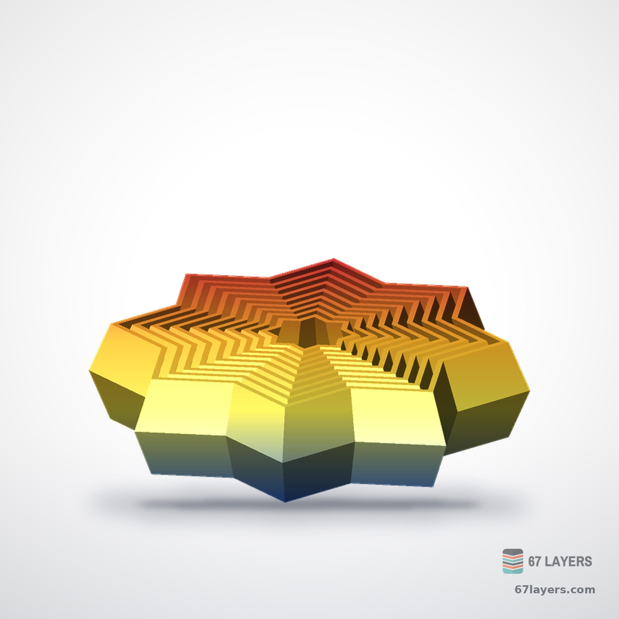 8-Point Fidget Star, alternate view 1