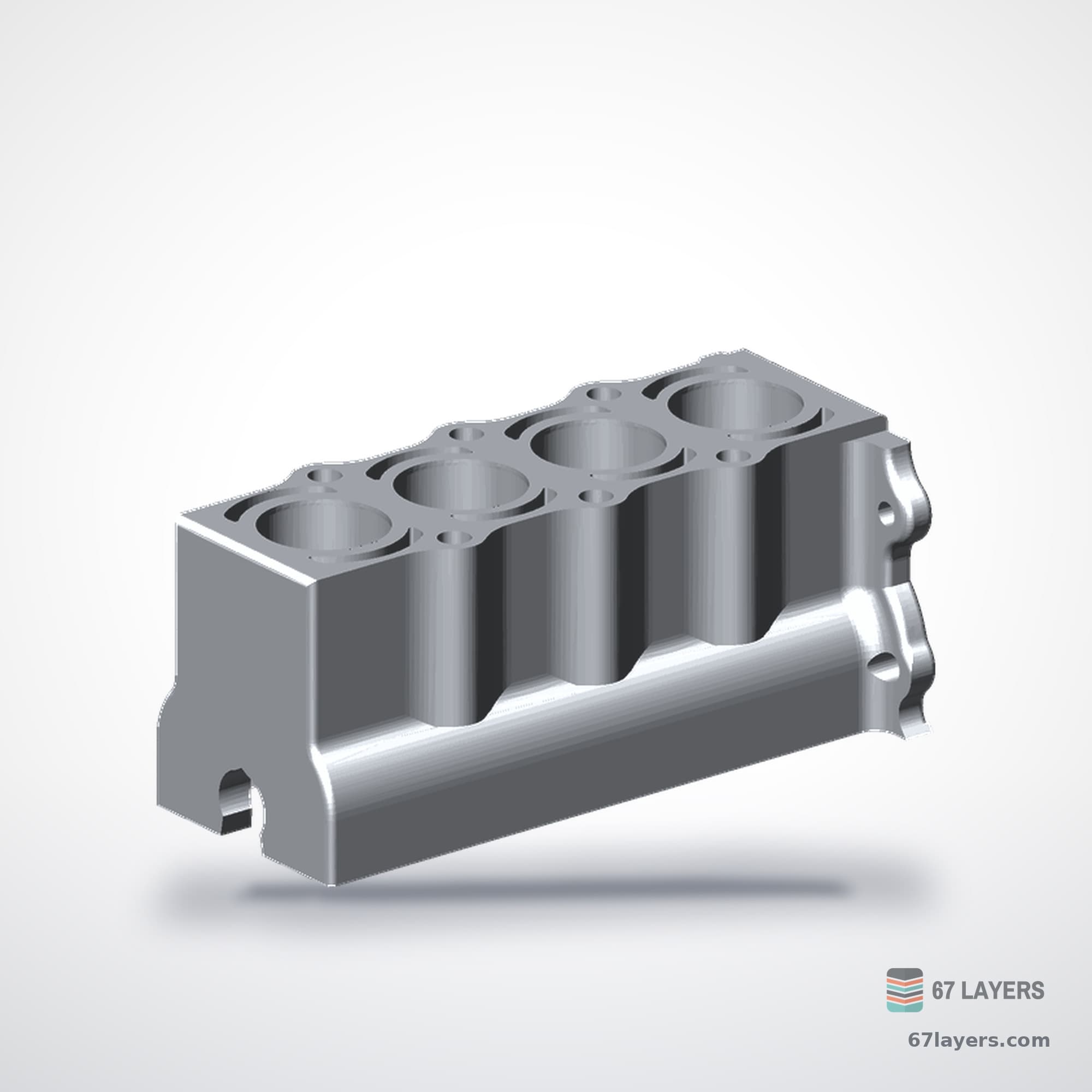 i4 Engine Model, alternate view 1