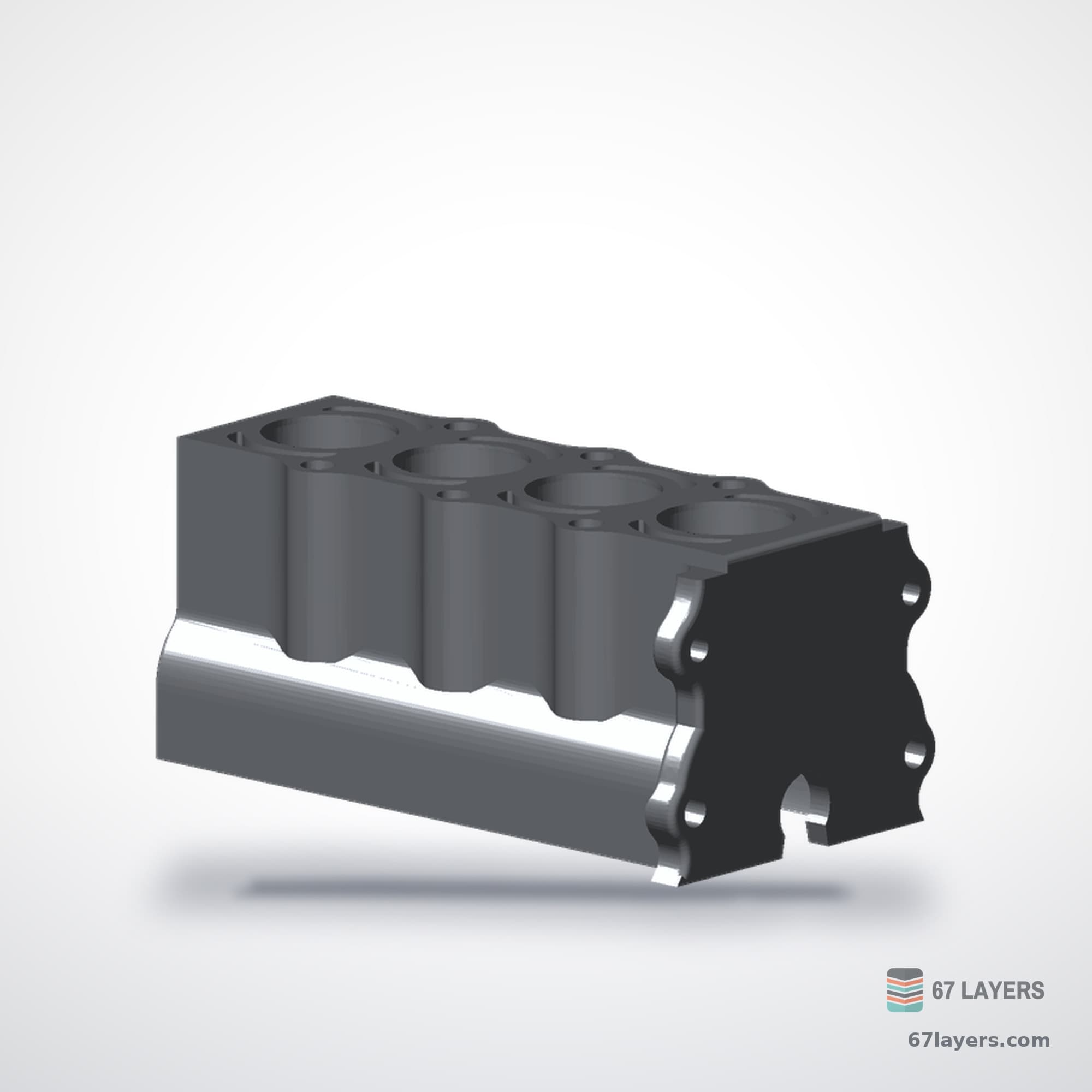 i4 Engine Model, alternate view 2