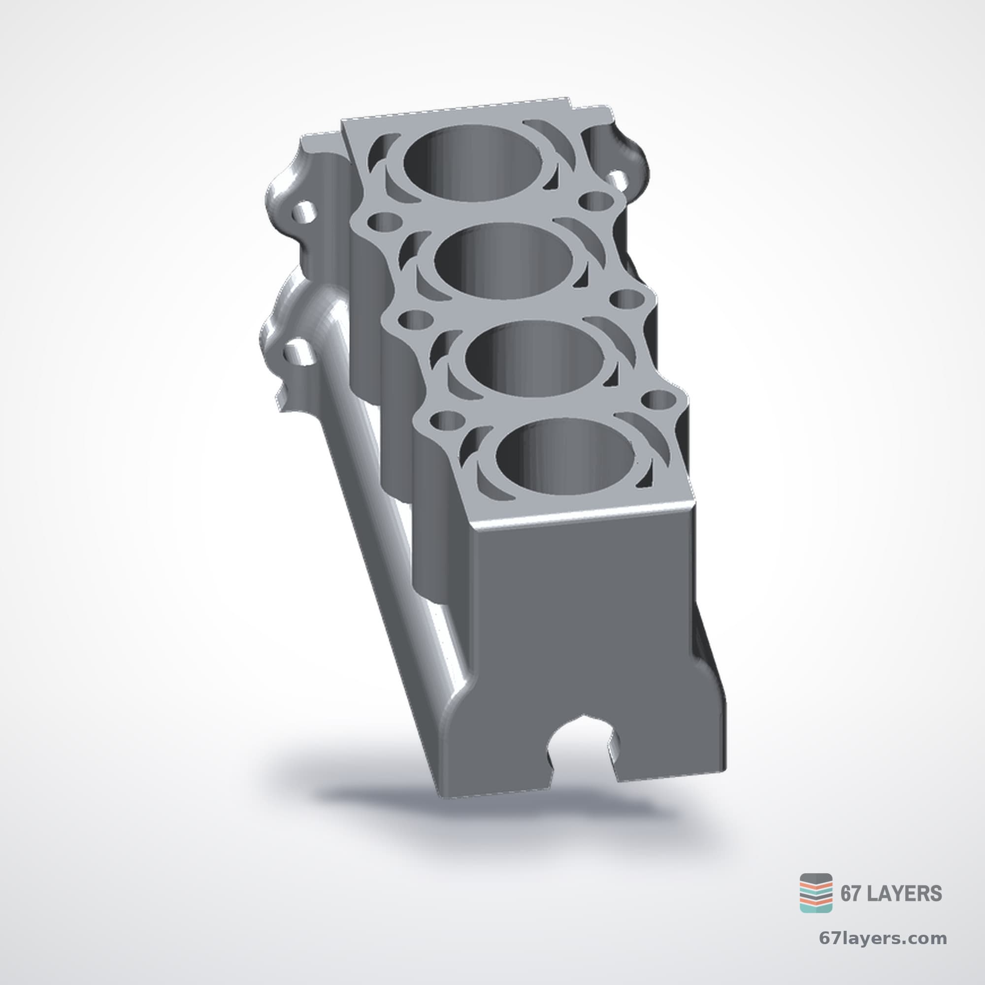 i4 Engine Model, alternate view 3