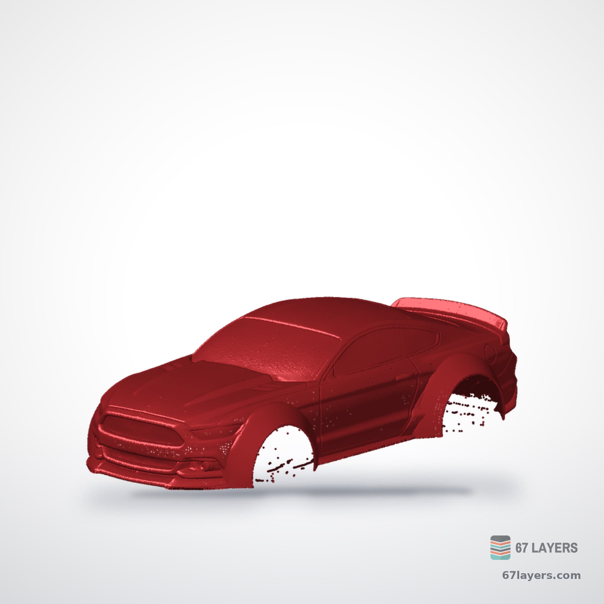 Ford Mustang (simplified), alternate view 2