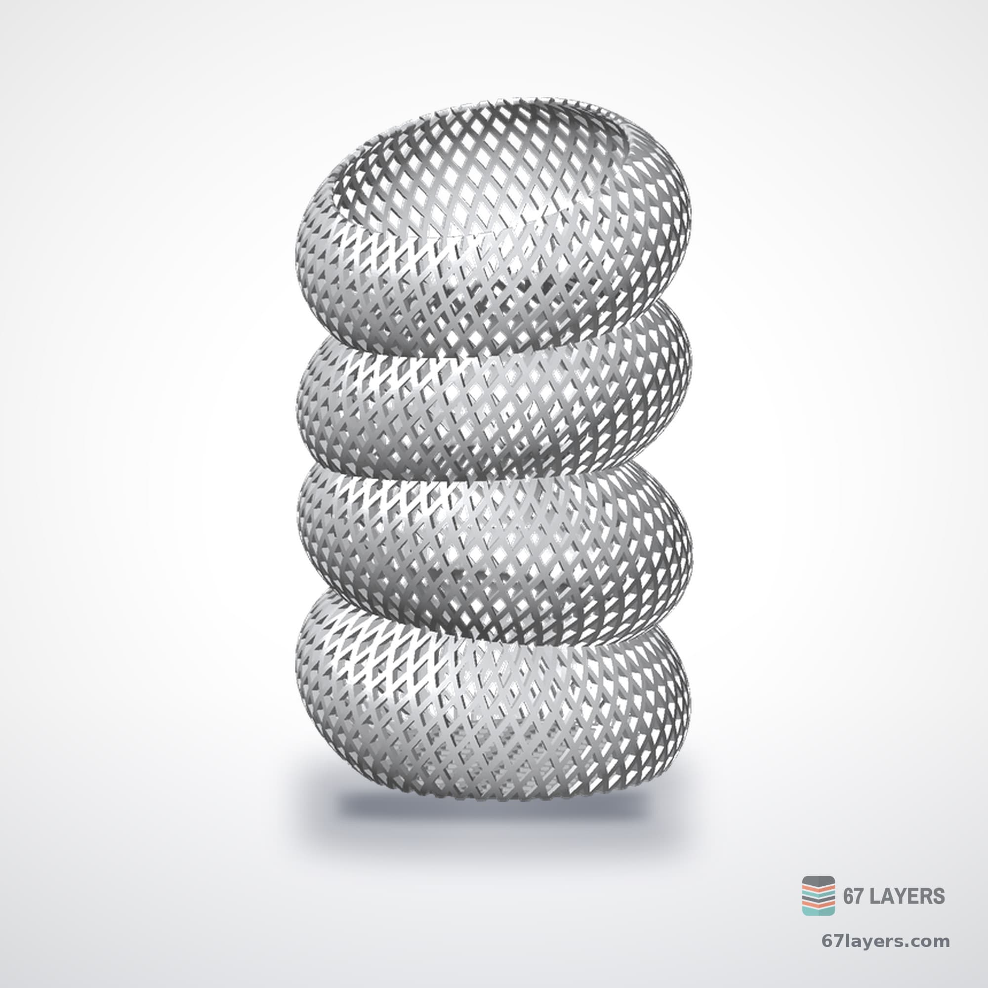 Elliptic Resonance Spiral Vase, alternate view 2