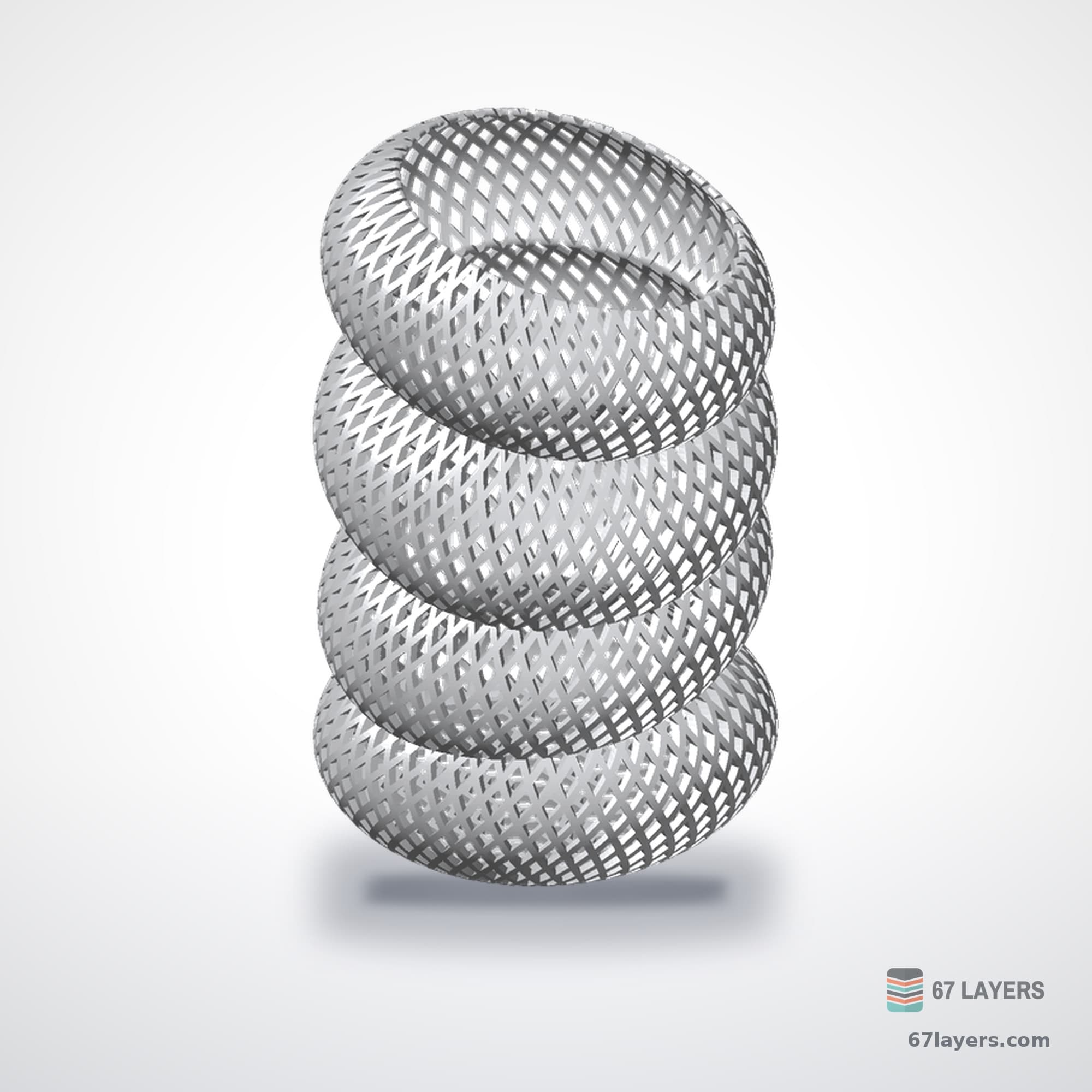 Elliptic Resonance Spiral Vase, alternate view 3